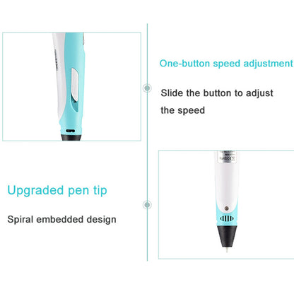 3D Pen with LCD Screen Safe PLA Drawing  Printing Pen for Kids DIY Art Perfect Christmas  Birthd