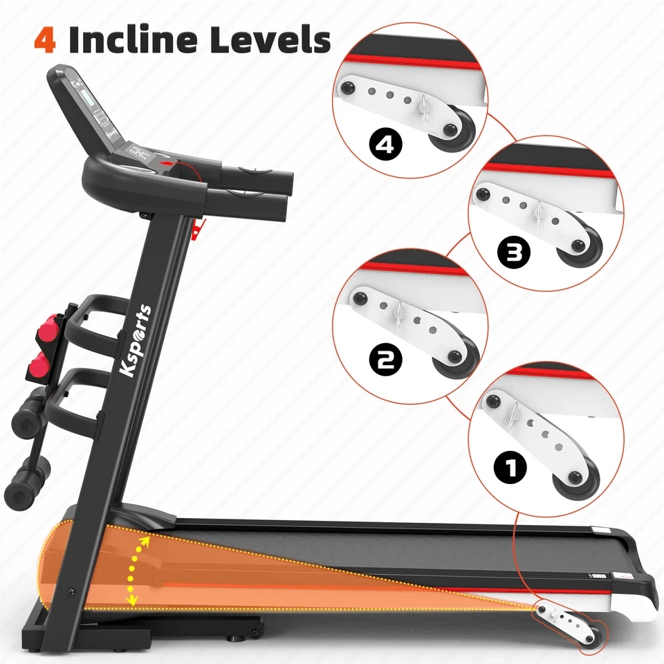 Foldable Home Treadmill With Bluetooth  Fitness Tracking App Compact Quiet And Joint Friendly 2