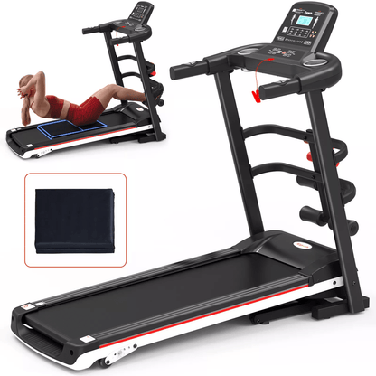 Foldable Home Treadmill with Bluetooth & Fitness Tracking App, Compact, Quiet, and Joint Friendly
