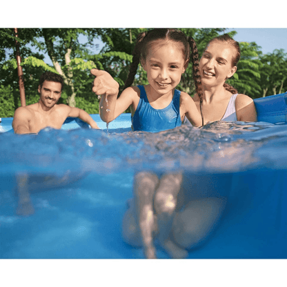 Bestway Steel Pro MAX Round Above Ground Pool Complete Backyard Swimming Pool Kit With Pump Ladder  4