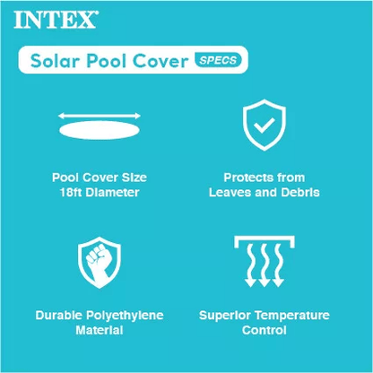 Intex Round Easy Set Blue Solar Cover For Swimming Pools  Pool Cover 5