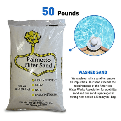 Palmetto Filter Sand For Residential And Commercial Pool Sand Filters Premium Grade Natural Pool Fi 5