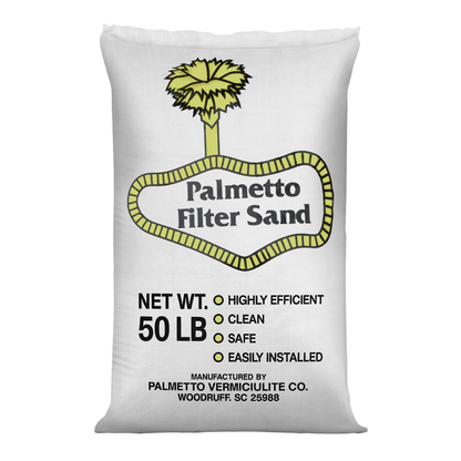 Palmetto Filter Sand for Residential and Commercial Pool Sand Filters, Premium Grade Natural Pool Filter Media