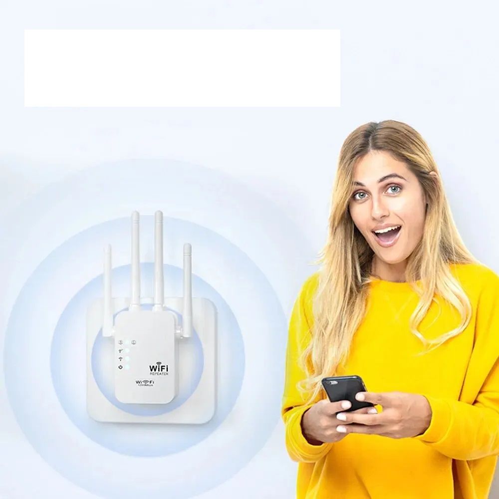 300Mbps 2.4G WiFi Repeater, Long Range Wireless Extender Booster Router