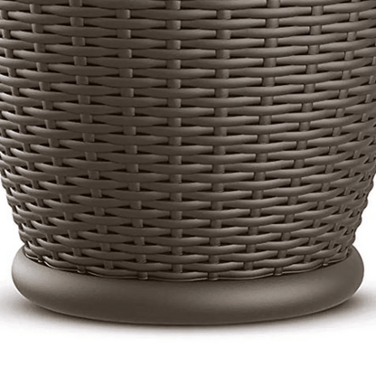 Suncast Willow 18 Decorative Wicker Patio Planter Pots Indoor Outdoor Resin Flower Containers 4
