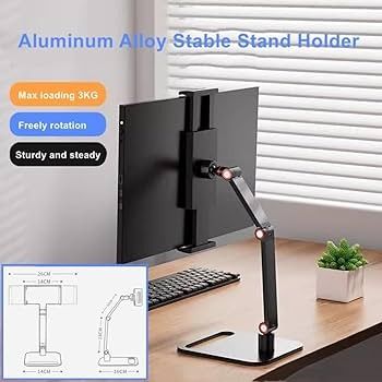 Adjustable Universal Desk Holder for 12173 Displays VESA Mount Monitor Stand with Expandable Base