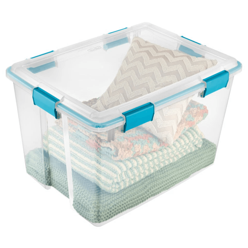 HeavyDuty Sterilite Clear Stackable Storage Box With Gasket Seal  Latching Lid Dustproof Container  4