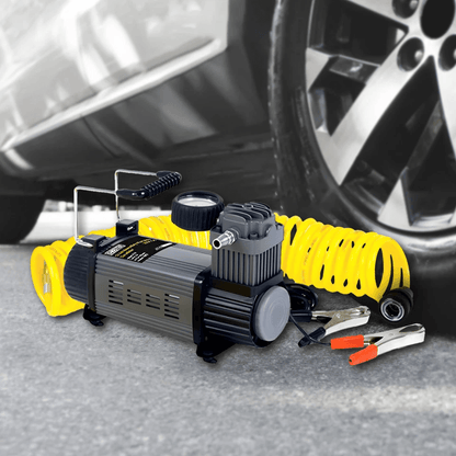 Heavy Duty Master Mechanic Tire Inflator Portable Air Compressor Kit 2
