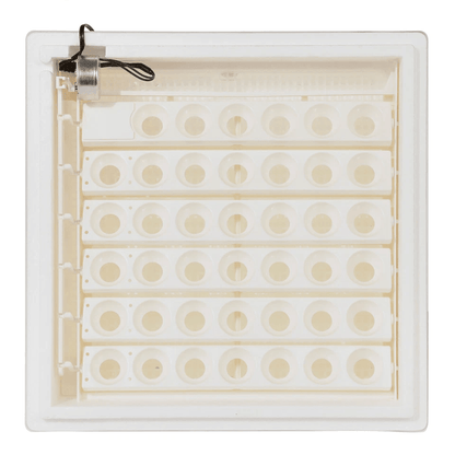 White Digital Air Incubator By Farm Innovators Automatic Egg Turner Egg Hatch LED Display  Candler  7