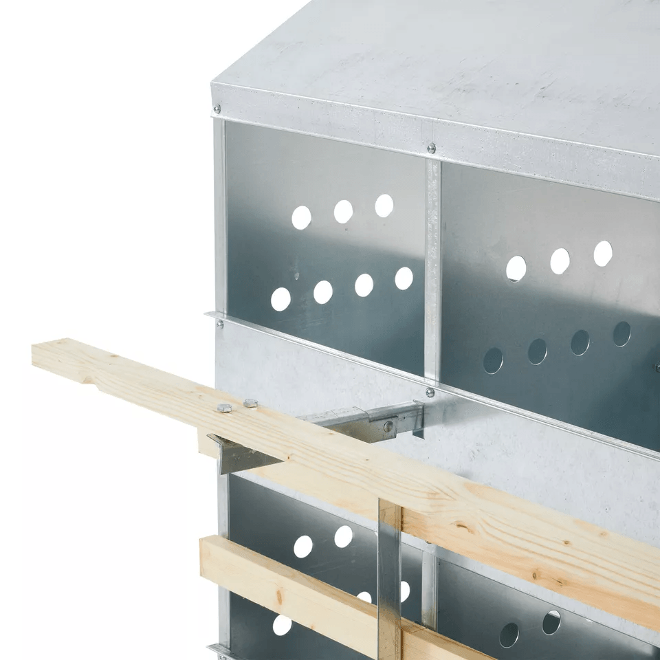 Brower Galvanized Steel 10Hole Poultry Nest  Fits 5060 Hens Durable Chicken Brooding Box For Coop O 3