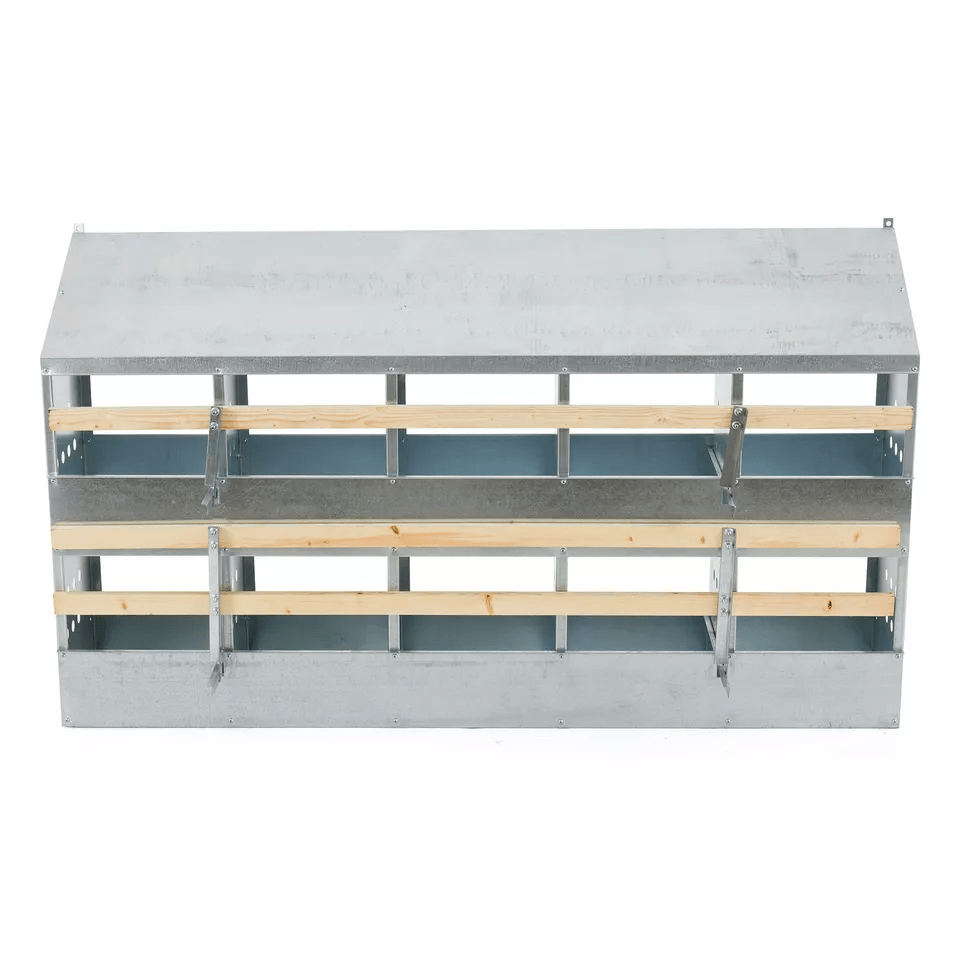 Brower Galvanized Steel 10Hole Poultry Nest  Fits 5060 Hens Durable Chicken Brooding Box For Coop O 4
