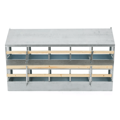 Brower Galvanized Steel 10Hole Poultry Nest  Fits 5060 Hens Durable Chicken Brooding Box For Coop O 4