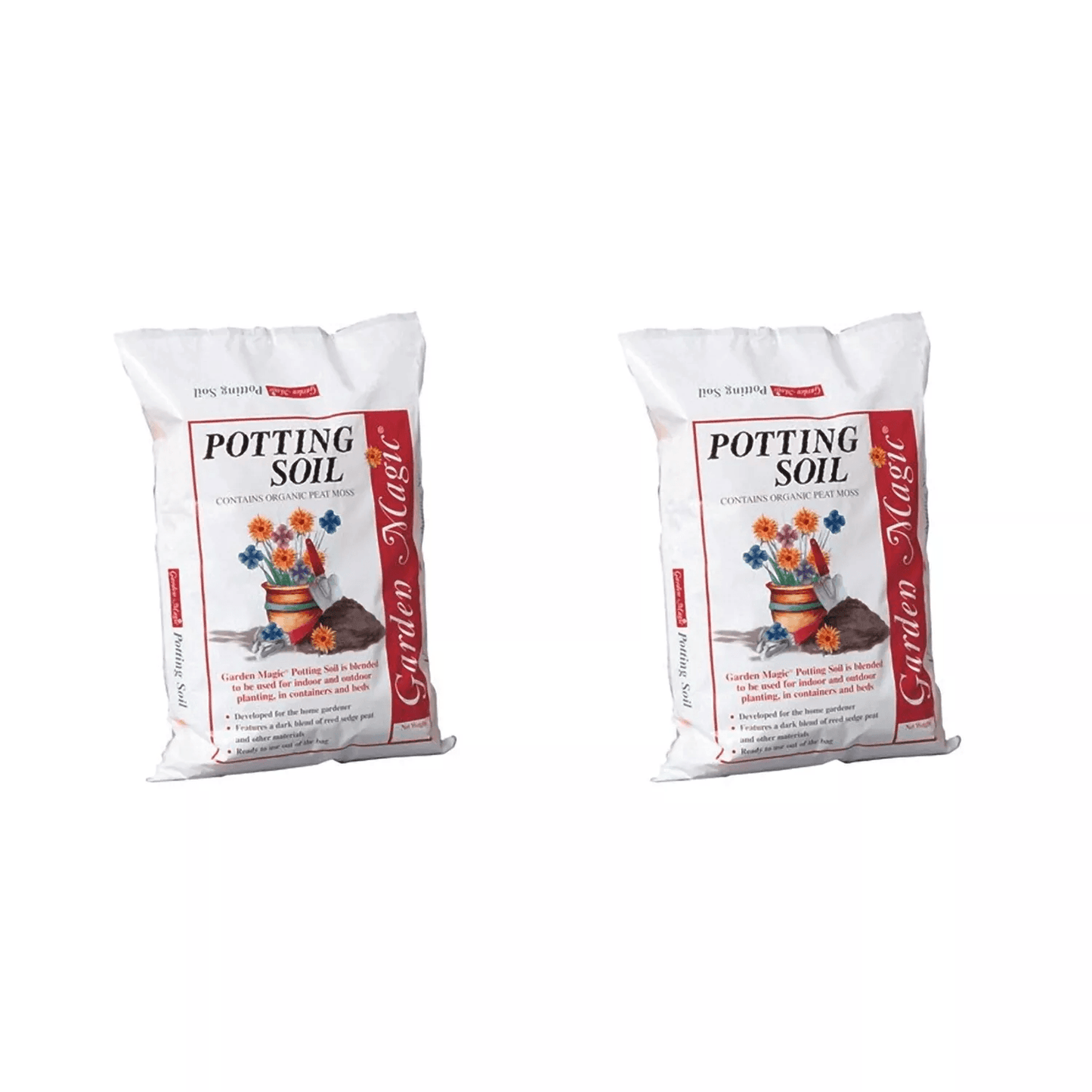 Michigan Peat Garden Magic Potting Soil Mix, Ready-to-Use Indoor & Outdoor Planting Soil, Moisture-Retaining Pound Bag