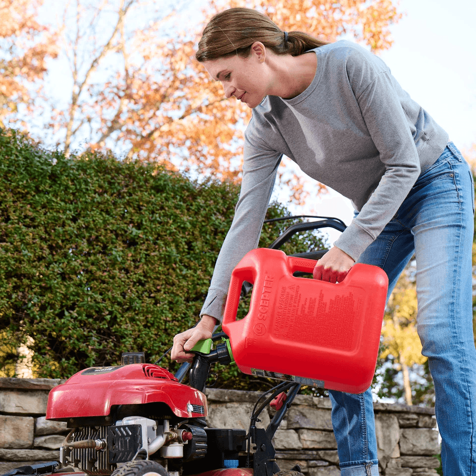 Scepter Smart Control 5 Gallon Gasoline Can Jug With Dual Handles Capless Funnel SpillProof Fuel Co 5