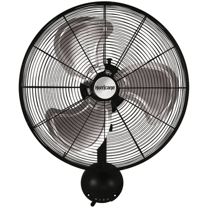 Hurricane Pro Series Metal Wall Mount Fan, Heavy Duty Hydroponics Fan with Airflow, ETL Certified for Garage, Greenhouse