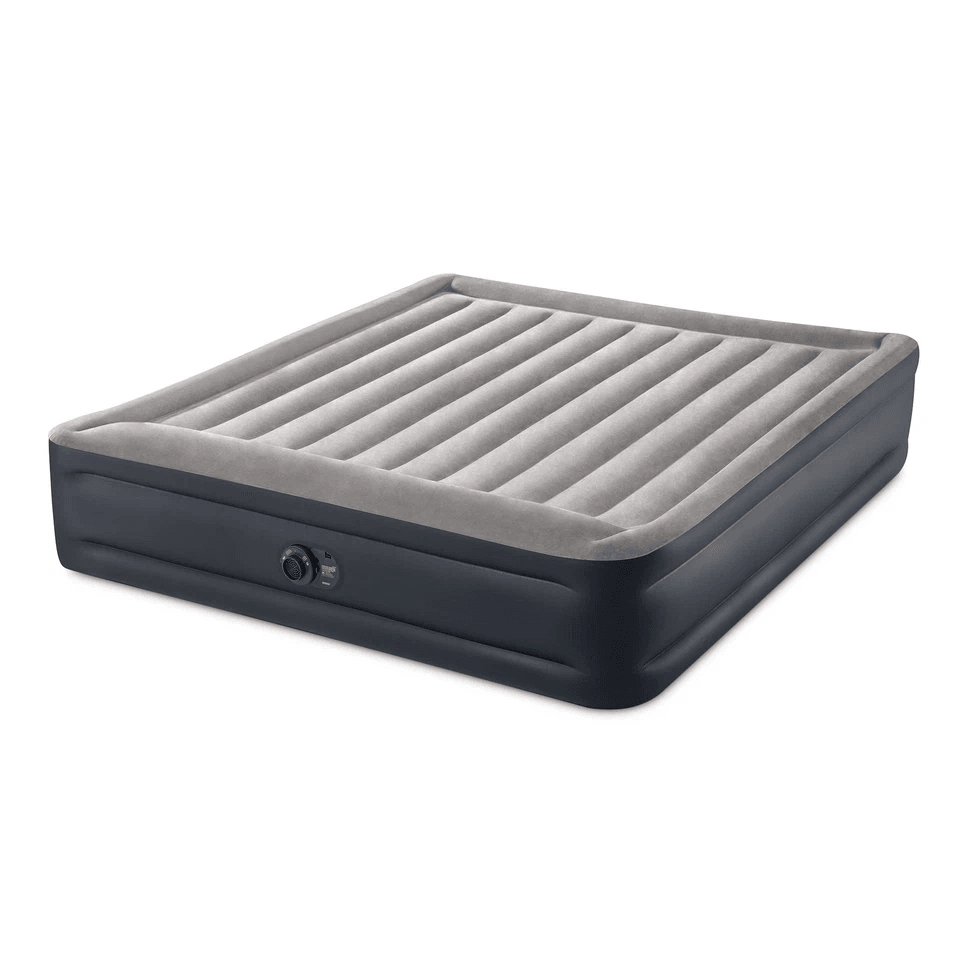 King Size Intex Dura Beam Plus Deluxe Air Mattress With BuiltIn Pump Inflatable Blow Up Bed For Cam 6