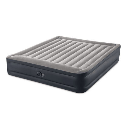 King Size Intex Dura Beam Plus Deluxe Air Mattress With BuiltIn Pump Inflatable Blow Up Bed For Cam 6