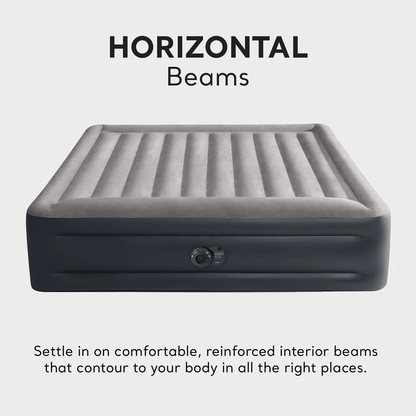King Size Intex Dura Beam Plus Deluxe Air Mattress With BuiltIn Pump Inflatable Blow Up Bed For Cam 5
