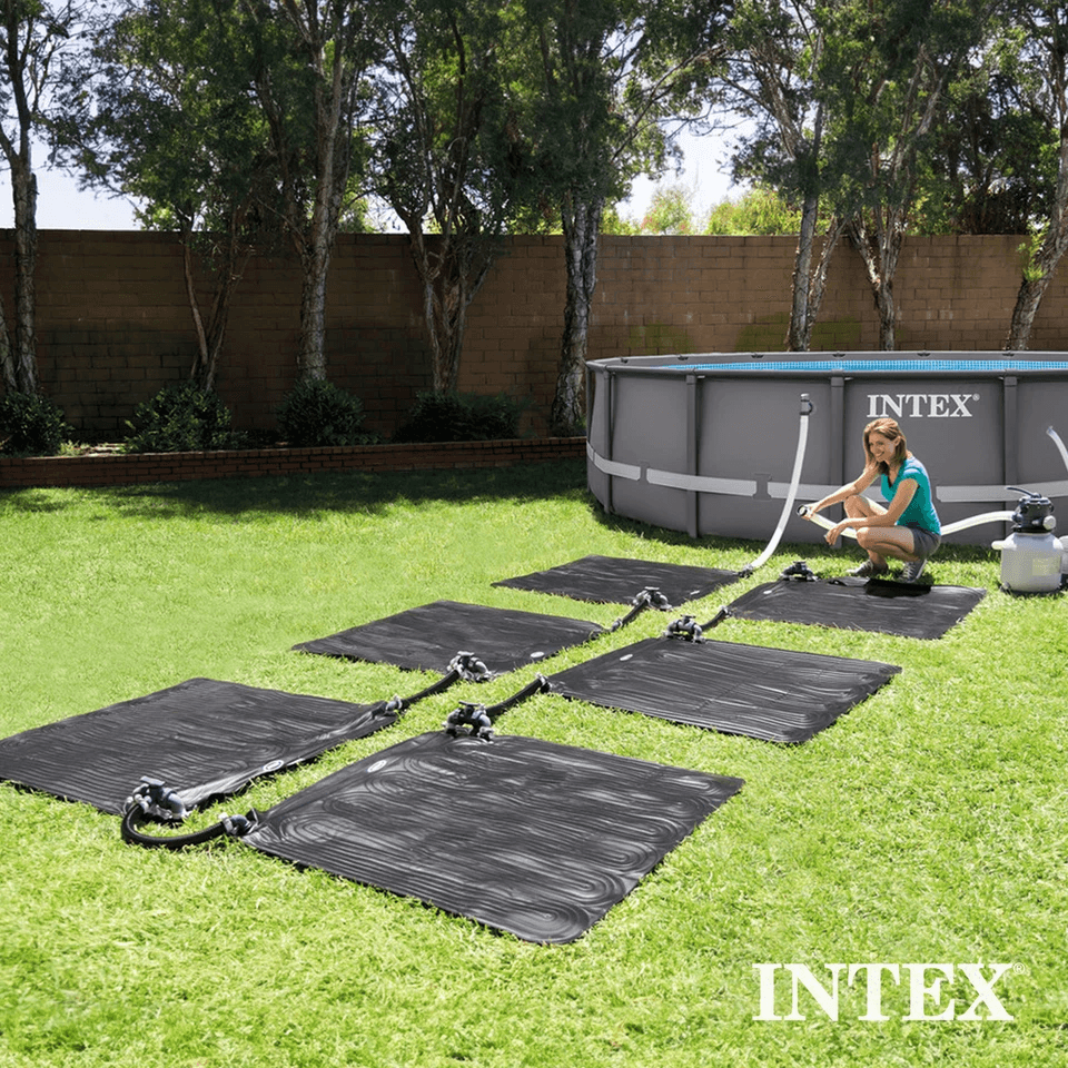 Intex Solar Water Heater Mat Black Eco Friendly Pool Heating For 8000 Gallon Above Ground Pools 4