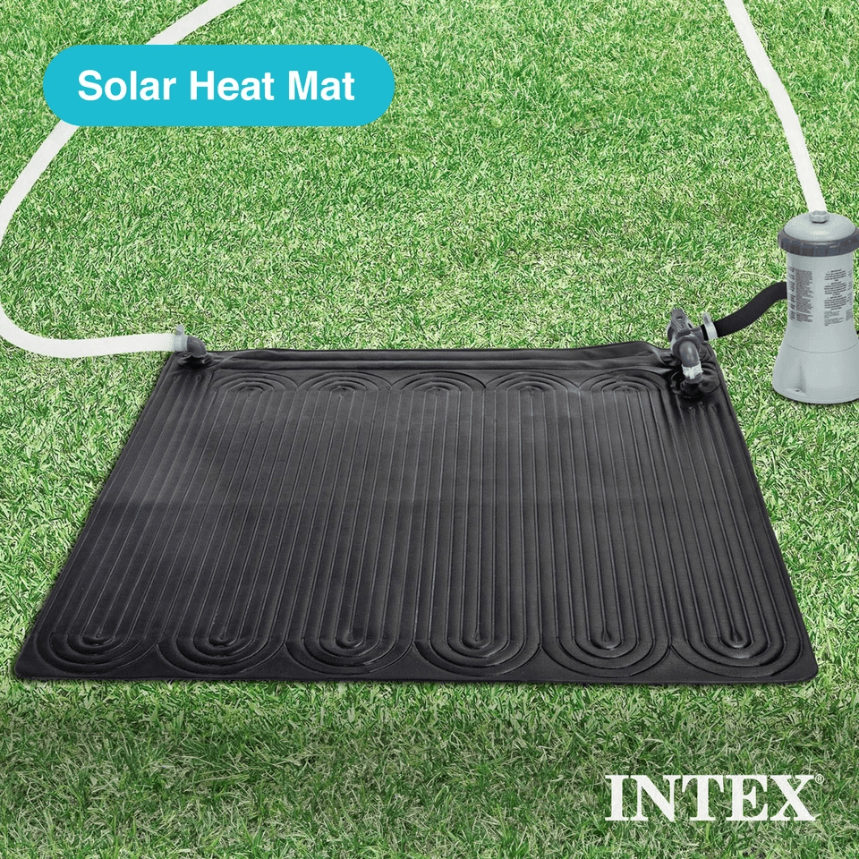 Intex Solar Water Heater Mat Black Eco Friendly Pool Heating For 8000 Gallon Above Ground Pools 1