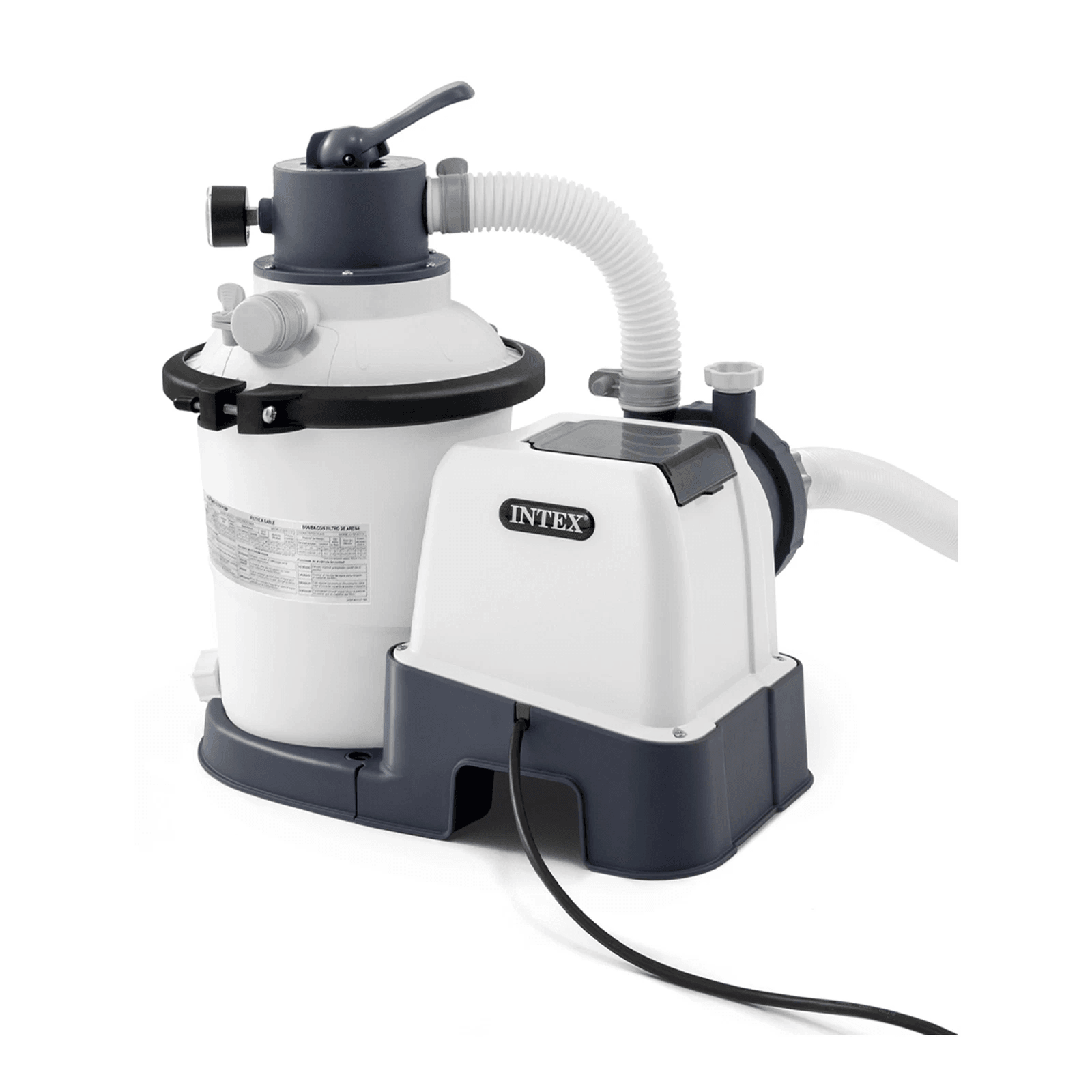 Intex Krystal Clear Sand Filter Pump For 4400 Gal Above Ground Pools  Flow Rate With Timer  Hydro A 10