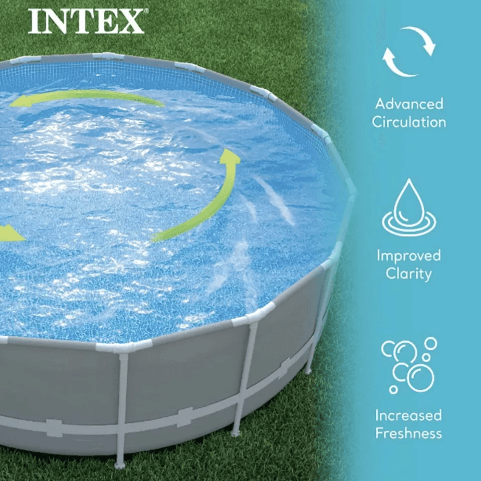 Intex Krystal Clear Sand Filter Pump For 4400 Gal Above Ground Pools  Flow Rate With Timer  Hydro A 6