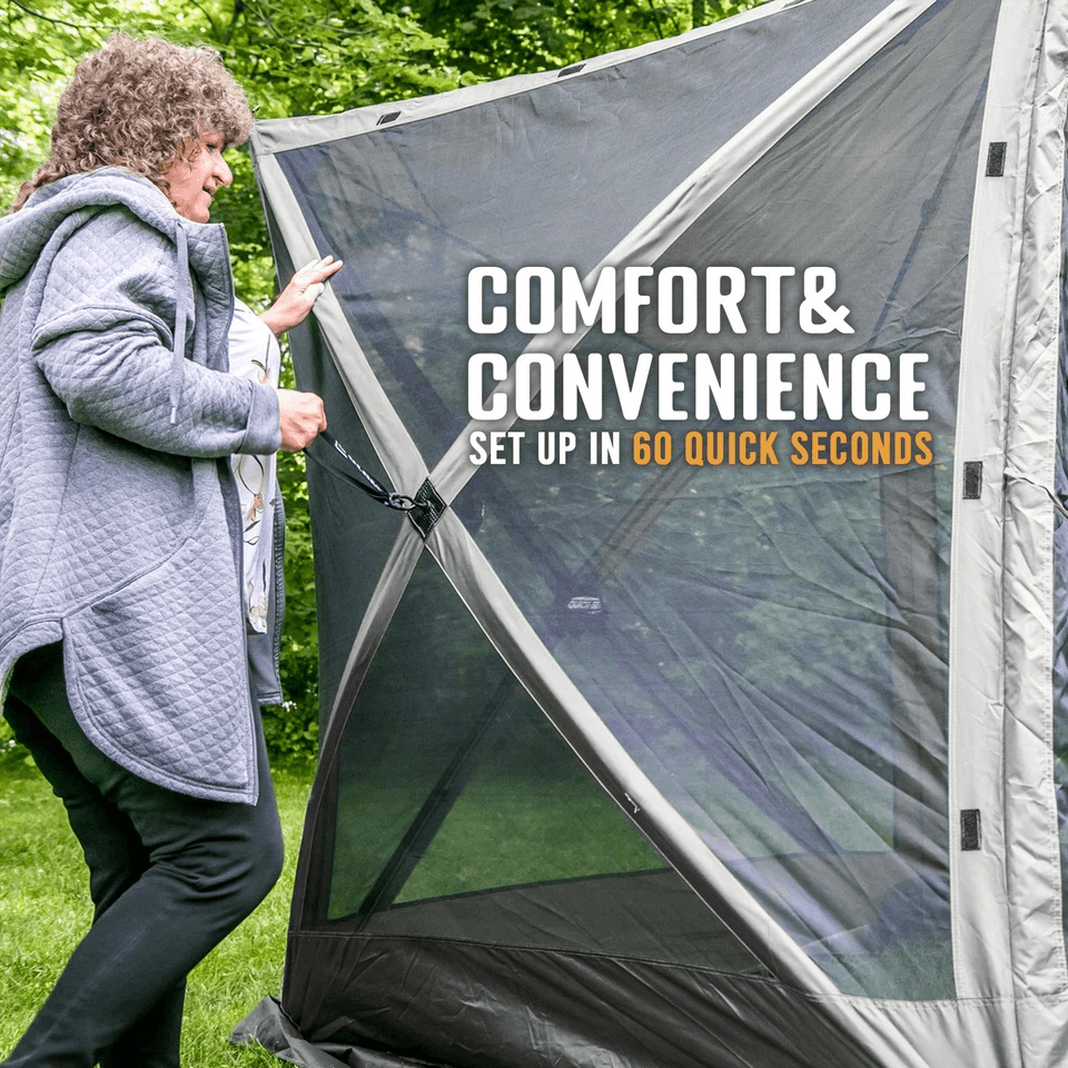CLAM QuickSet Pavilion Foot Portable Outdoor Canopy Shelter PopUp Tent For Camping Picnics  Events  4