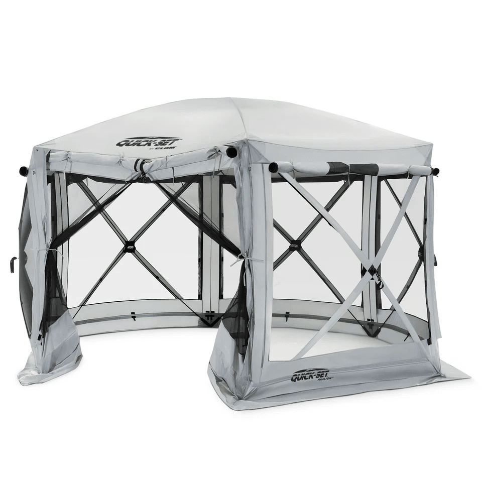 CLAM QuickSet Pavilion Foot Portable Outdoor Canopy Shelter PopUp Tent For Camping Picnics  Events  1