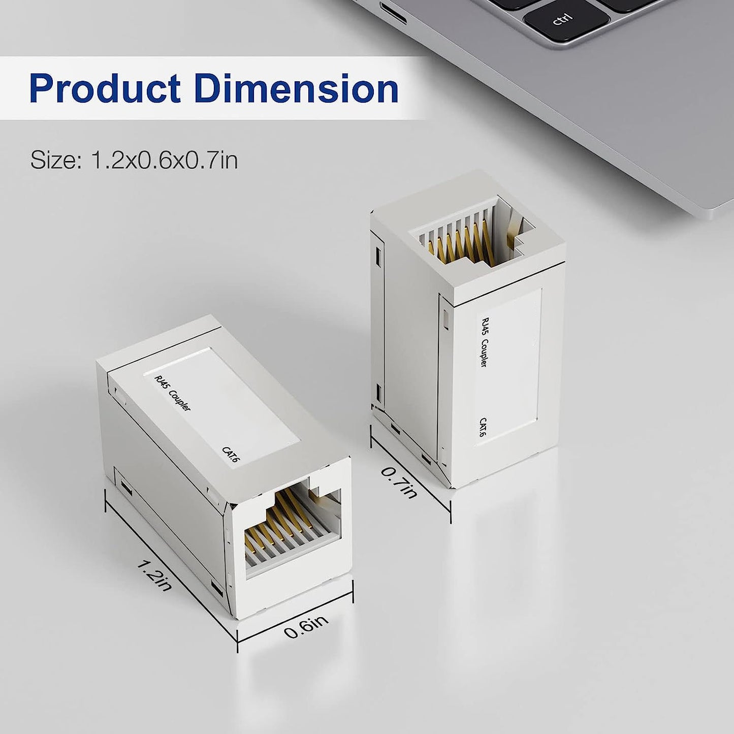 10Gbps Ethernet Extender  Coupler  Cat7Cat6Cat5e FemaletoFemale Connector  Long Range Signal Booste