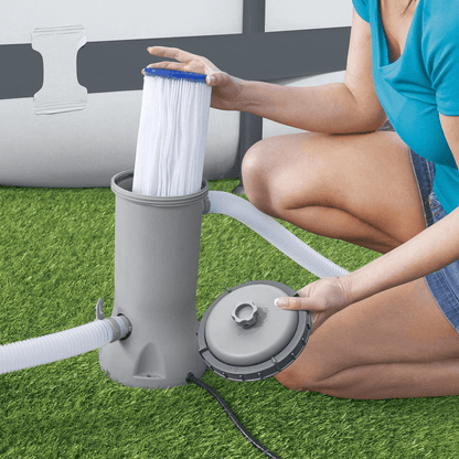 Bestway Flowclear Above Ground Pool Filter Pump Energy Efficient Cartridge System For Clean Clear W 3