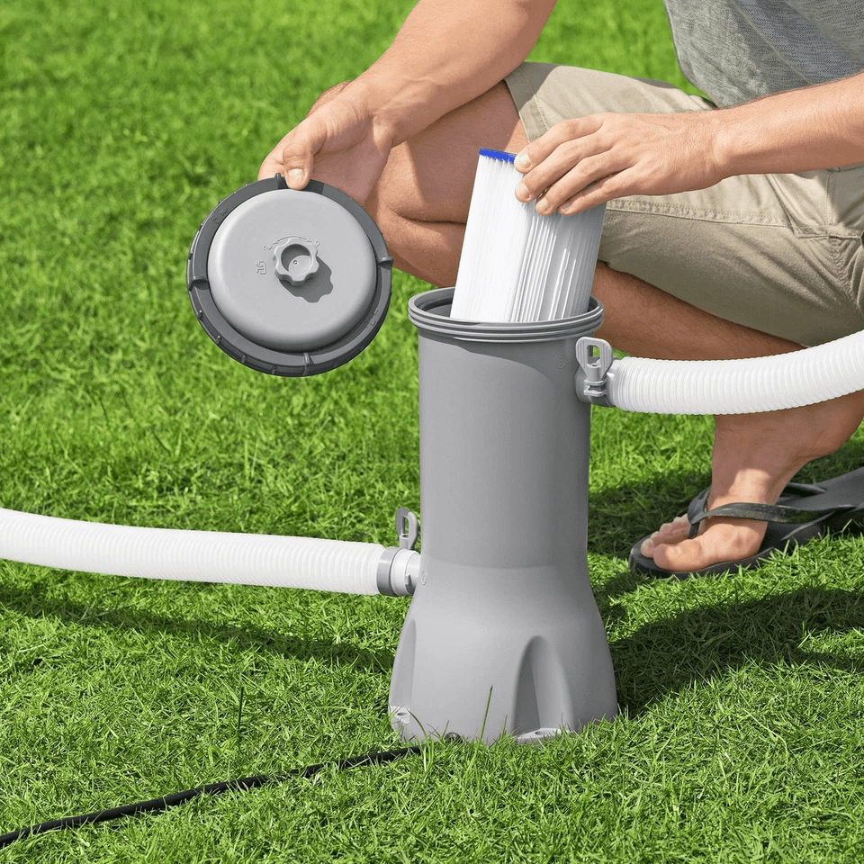 Bestway Flowclear Above Ground Pool Filter Pump Energy Efficient Cartridge System For Clean Clear W 1