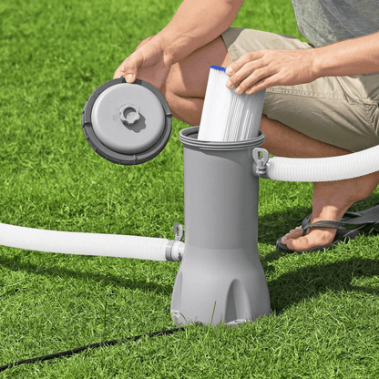 Bestway Flowclear Above Ground Pool Filter Pump Energy Efficient Cartridge System For Clean Clear W 1
