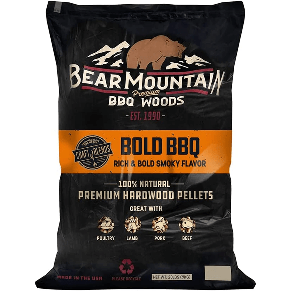 Bear Mountain BBQ Hardwood Bold Craft Blends Smoker Pellets AllNatural Oak Mesquite  Hickory For Pe 1