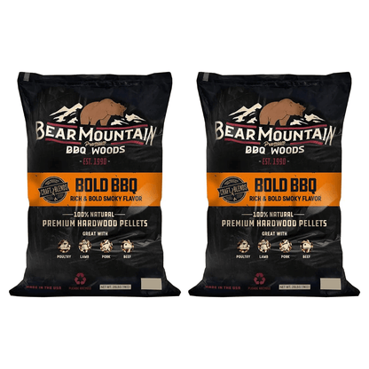 Bear Mountain BBQ Hardwood Bold Craft Blends Smoker Pellets All-Natural Oak, Mesquite & Hickory for Pellet Grill Smokers