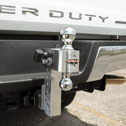HD Drop Uriah Products Adjustable Aluminum Hitch Mount Interchangeable Balls High Capacity Fits Rec 3