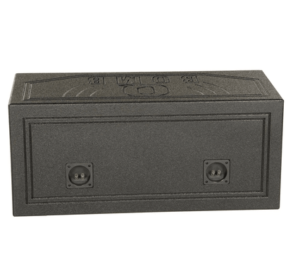 Dual Vented Ported Subwoofer Box With Bedliner Spray Heavy Duty MDF Enclosure For Deep Bass 3