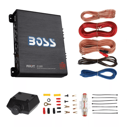 Mono Car Audio Amplifier Gauge Wiring Kit Complete Subwoofer Amp Installation Package