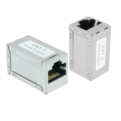 10Gbps Ethernet Extender  Coupler  Cat7Cat6Cat5e FemaletoFemale Connector  Long Range Signal Booste