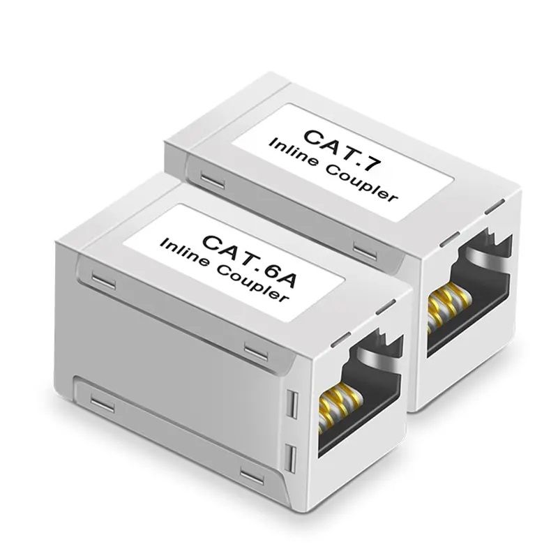 10Gbps Ethernet Extender & Coupler – Cat7/Cat6/Cat5e Female-to-Female Connector – Long Range Signal Booster