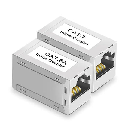10Gbps Ethernet Extender & Coupler – Cat7/Cat6/Cat5e Female-to-Female Connector – Long Range Signal Booster