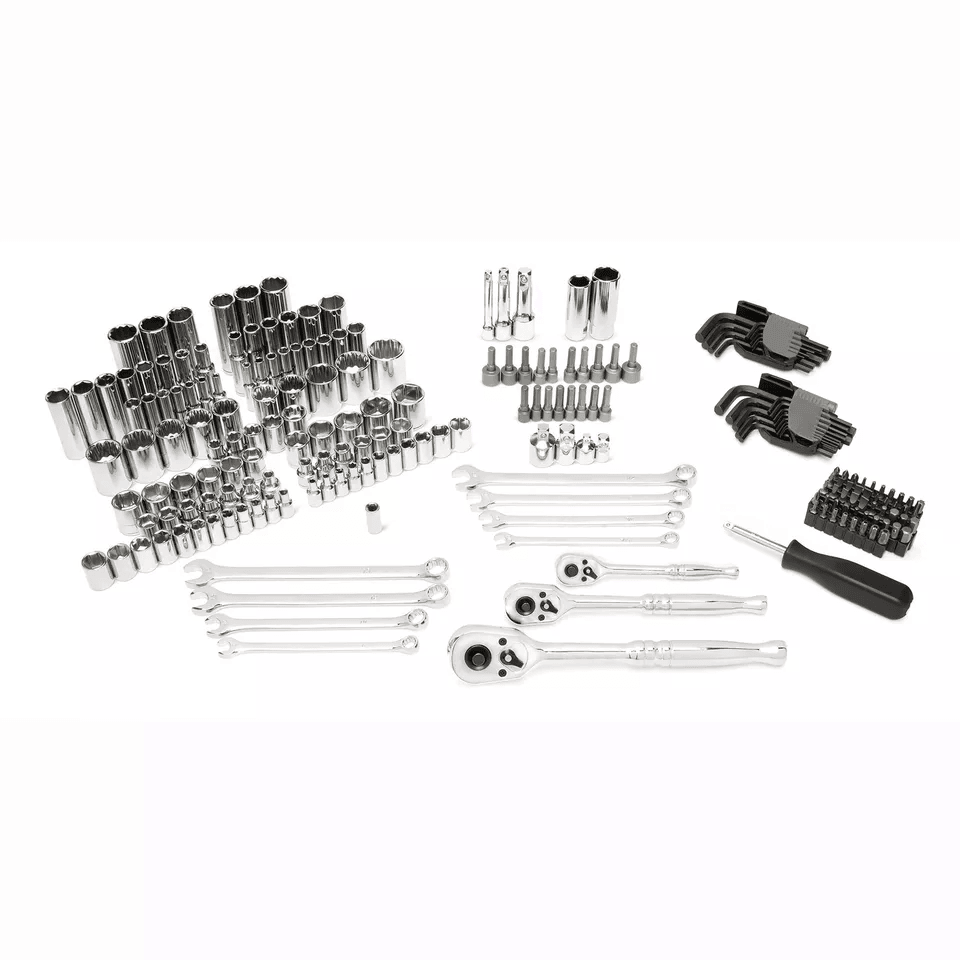 Master Mechanic SAE  Metric Socket And Tool Set With Case Complete Mechanics Kit With Ratchets Wren 4