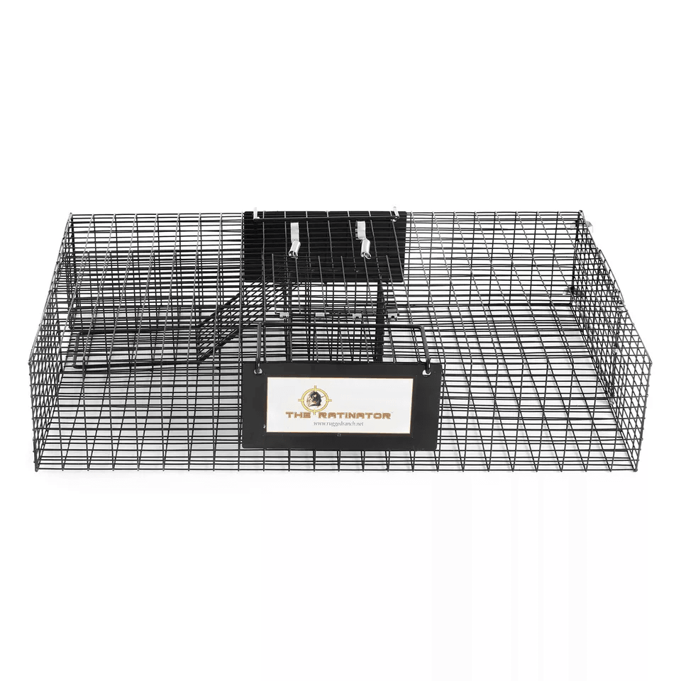Rugged Ranch RATTR Ratinator Live Rat MultiCatch Animal Metal 2 Door Trap Cage  Humane IndoorOutdoo 8