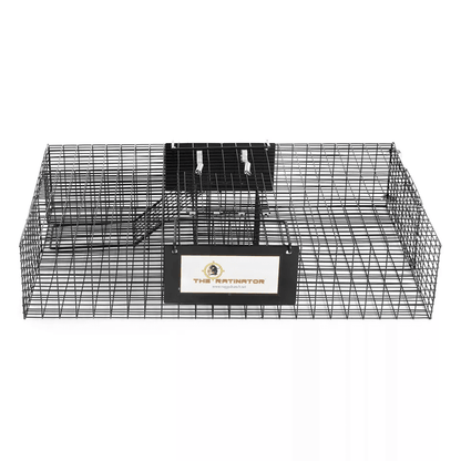 Rugged Ranch RATTR Ratinator Live Rat MultiCatch Animal Metal 2 Door Trap Cage  Humane IndoorOutdoo 8