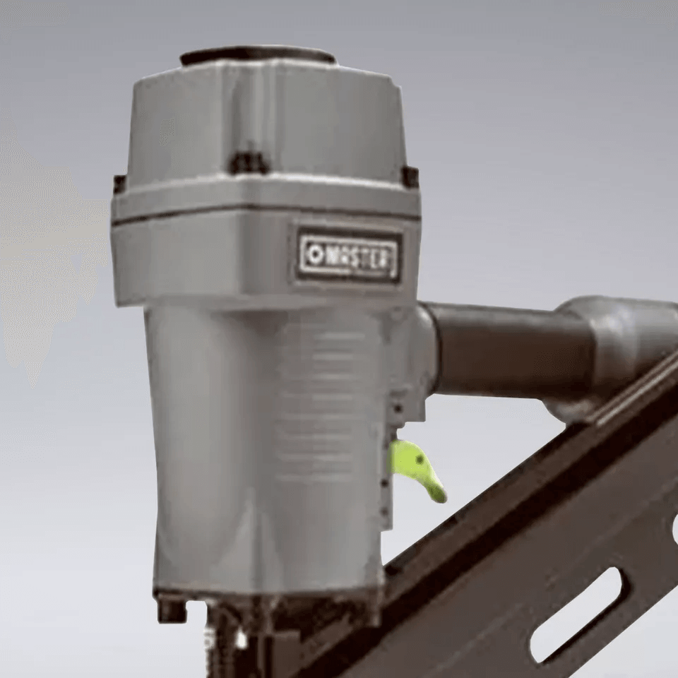 Master Mechanic Pneumatic Clipped Head Paper Collated Framing Nailer ProGrade Depth Control AntiDry 3