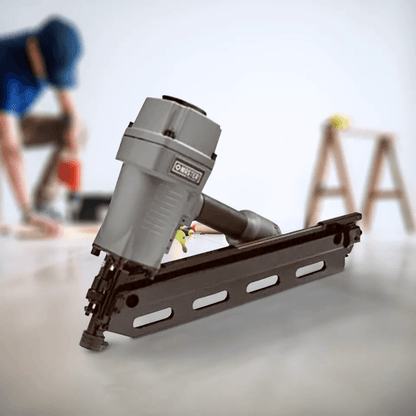 Master Mechanic Pneumatic Clipped Head Paper Collated Framing Nailer ProGrade Depth Control AntiDry 5