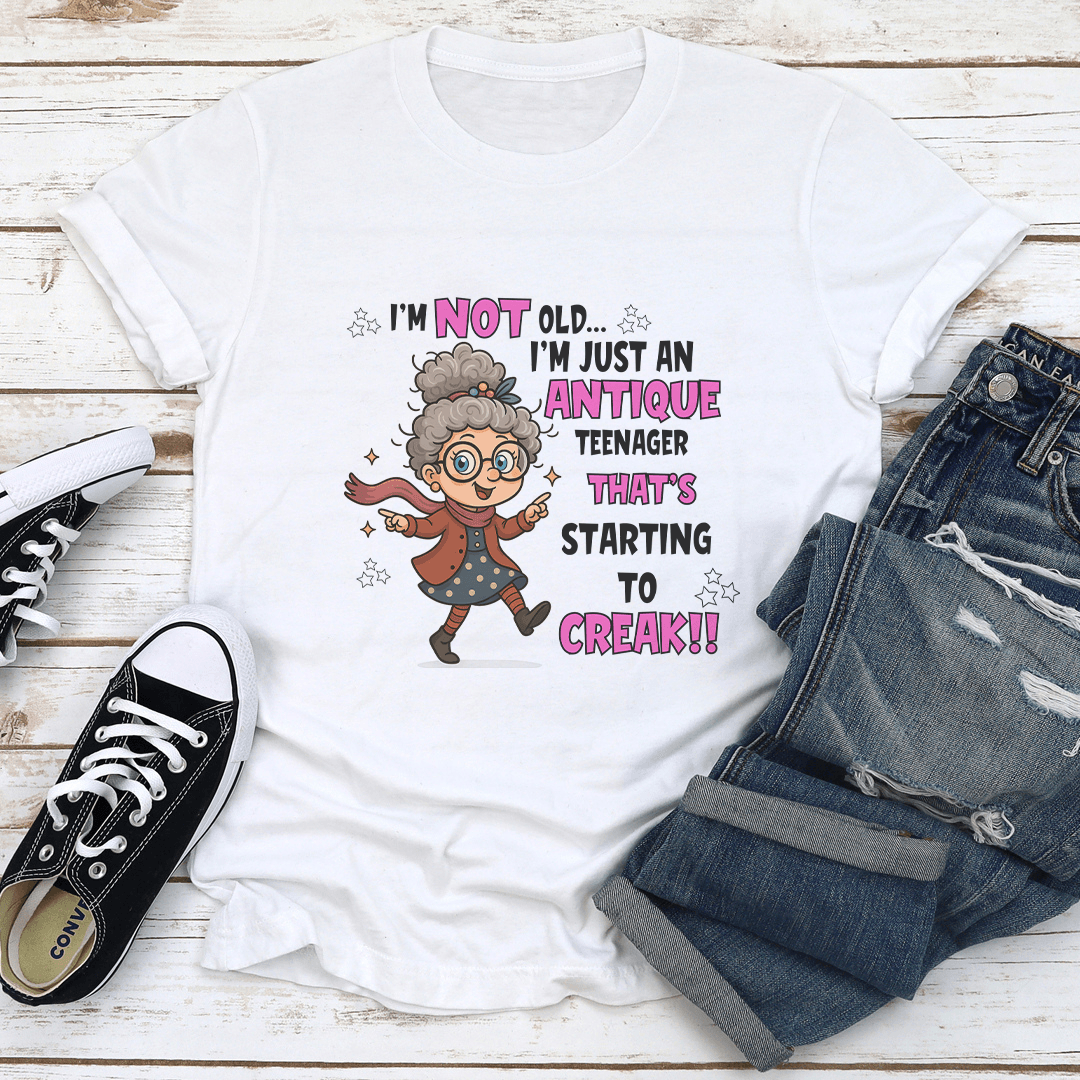 Im Not Old Im Just An Antique Teenager Thats Starting To Creak Tee 1