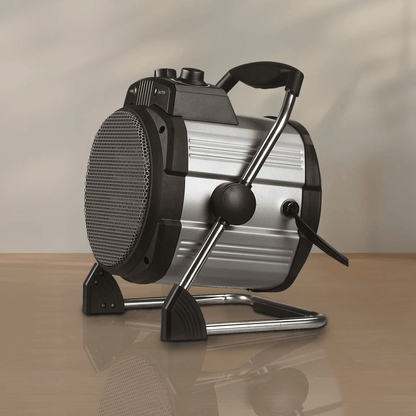 Geneva Portable Ceramic Heater with Adjustable Thermostat, 3 Settings Electric Space Heater for Indoor Use