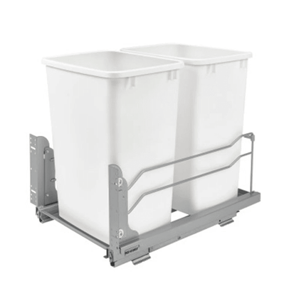 HeavyDuty RevAShelf Double Pullout Trash Cans With SoftClose Dual Quart Waste Containers For Cabine 8