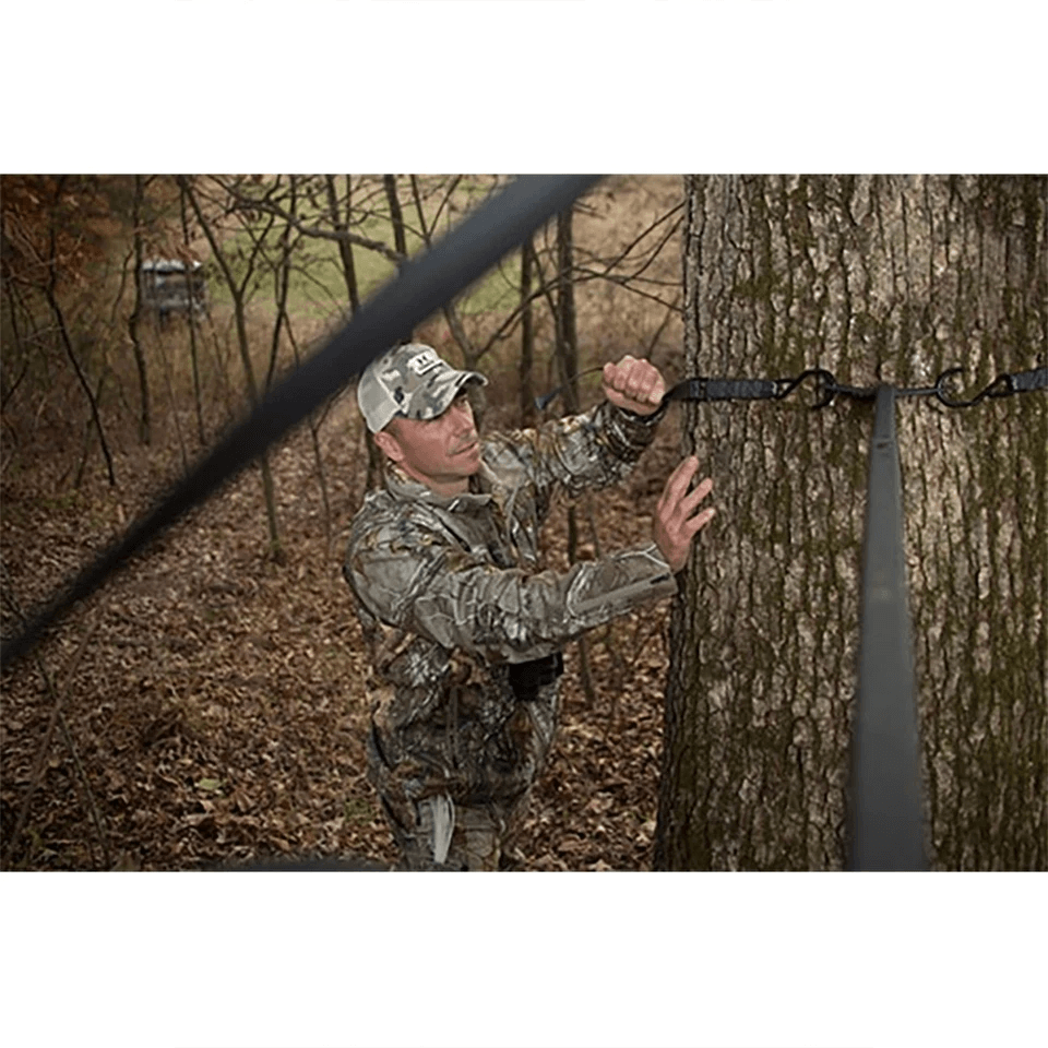 Hawk Big Denali 2Man Climbing Tree Stand Durable Steel Deer Hunting Ladderstand With MeshComfort Se 6