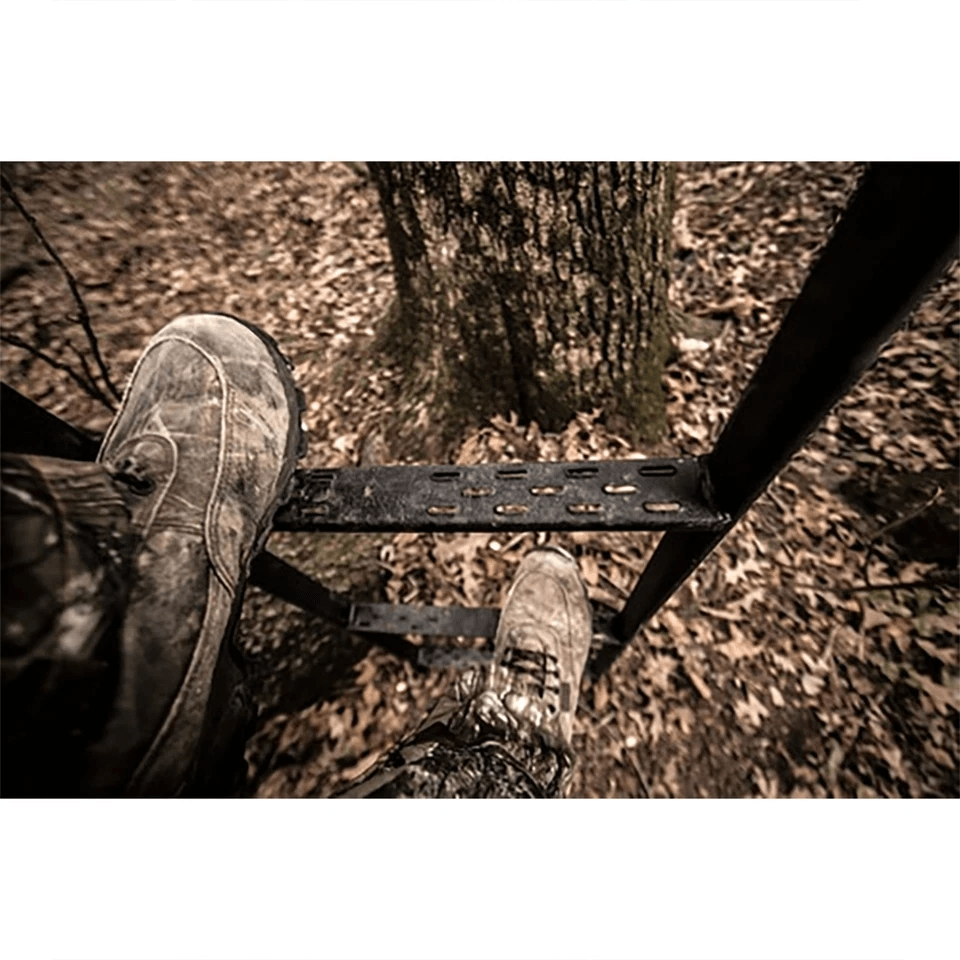 Hawk Big Denali 2Man Climbing Tree Stand Durable Steel Deer Hunting Ladderstand With MeshComfort Se 4